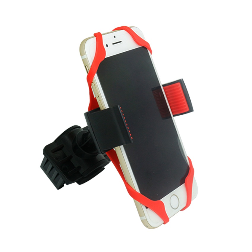 Yo-B089 Bike Mount Universal Bicycle Phone Holder Adjustable Silicone Handlebar Rack iPhone X/6/7/8 Plus, Samsung Galaxy S9/S8 Plus, 4.5
